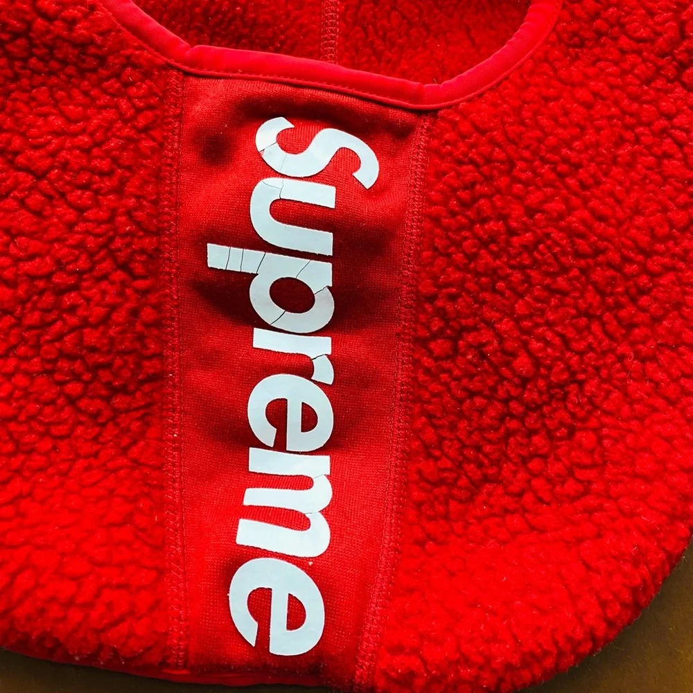 RARE SUPREME POLARTEC SKI MASK RED/WHITE